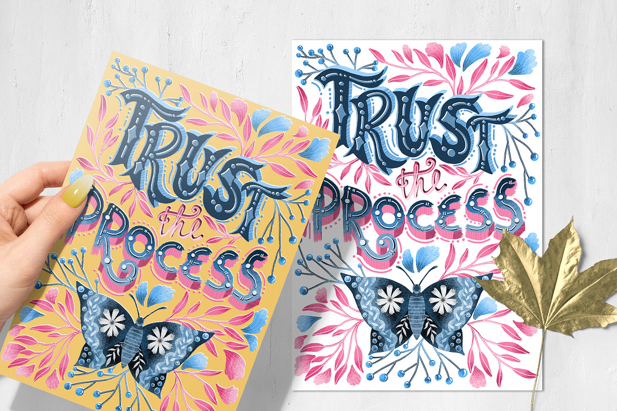 Flowery butterflies clipart set, an Animal Illustration by Yelloo Fish (Photo 11 of 14)