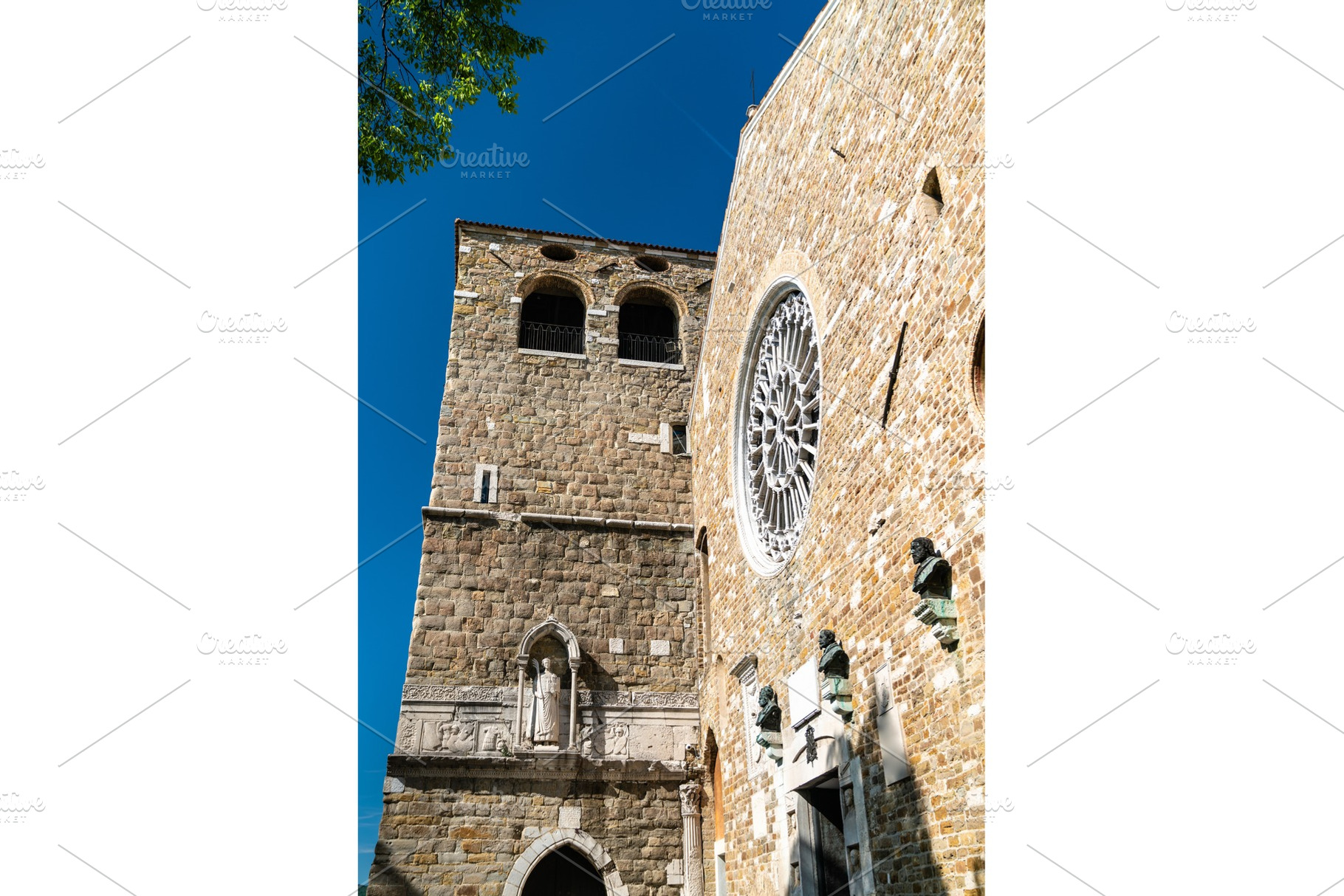 Trieste cathedral of saint justus in featuring trieste, italy, and cathedral, an Architecture Photo by Leonid Andronov