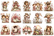 Whimsical Spring Nativity Scene Clip, an Illustration by OK Design (Thumbnail 3 of 6)