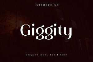 Giggity Elegant Sans Serif