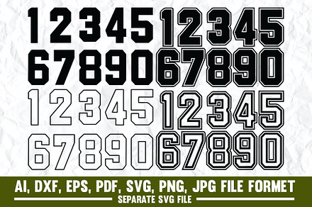 Sports Jersey Numbers,sports,jersey, a Sport Illustration by asmatanha