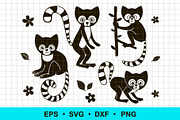 Lemur Vector Clip Art, an Object Graphic by Elena Nesterova (Thumbnail 1 of 3)