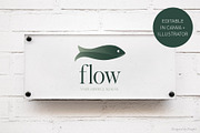 Flow Logo Template | Canva & AI, a Branding & Logo Template by Elibee (Thumbnail 2 of 6)