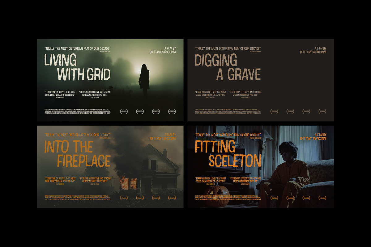 Horror Film Titles Collection, a Templates & Theme by pixelbuddha.net (Photo 4 of 26)