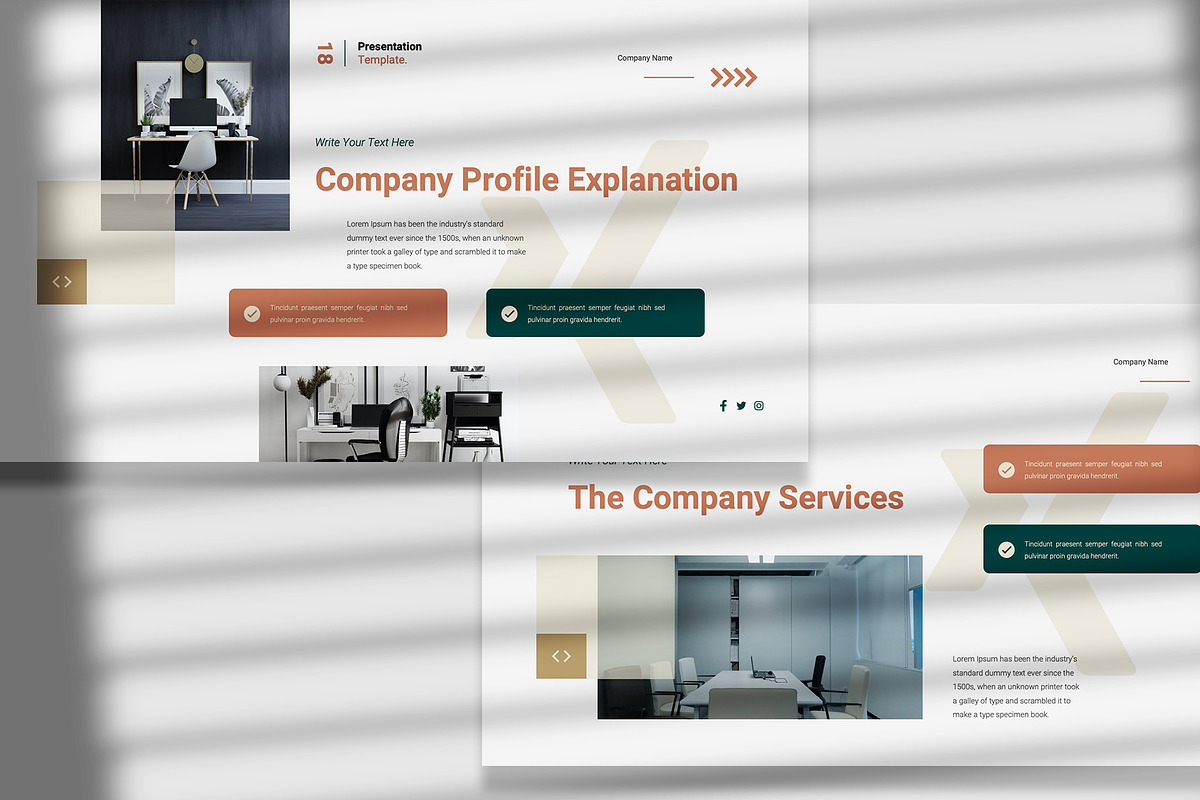 Company Profile PowerPoint Template, a Presentation Template by Boinah Studio (Photo 4 of 7)