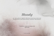 MOODY watercolor neutral backgrounds, a Texture Illustration by Yuliia Lashevska (Thumbnail 4 of 9)