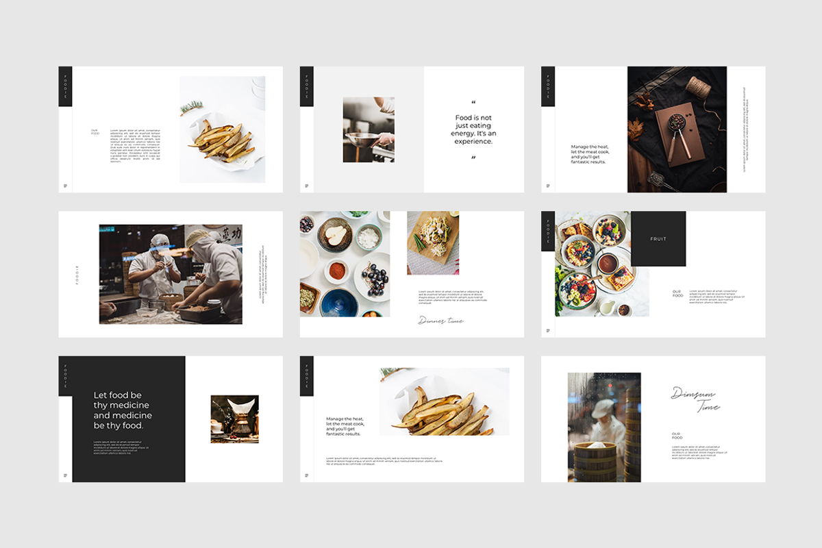 Foodie PowerPoint Template, a Templates & Theme by Angkalimabelas (Photo 4 of 6)