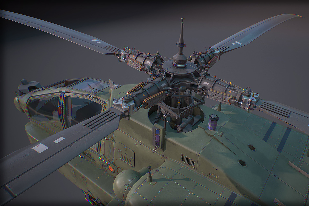 AH-64A Apache, a Cars & Vehicle 3D Model by SilverTM (Photo 7 of 7)