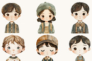 Whimsical Little Boy Clipart, a Person Illustration by Design Scotch (Thumbnail 7 of 8)