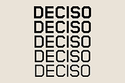 Deciso – Font Family, a Sans Serif Font by Stefano Giliberti (Thumbnail 1 of 10)