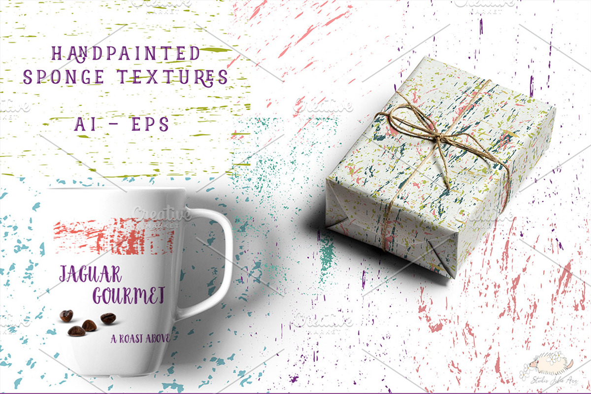 Sponge Texture Vector Kit, a Texture Graphic by Studio Julie Ann (Photo 1 of 6)