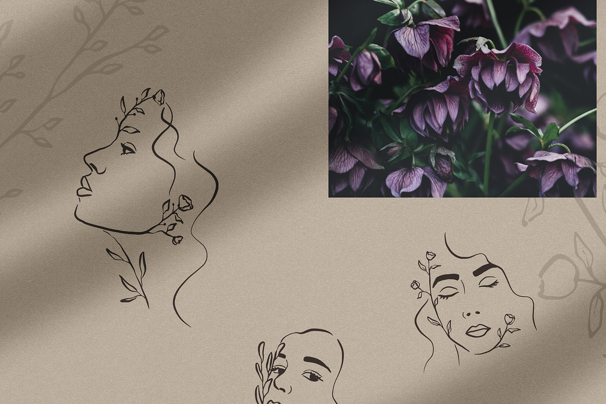 Botanical Line Art Logo, an Illustration by Backyard Rose (Photo 8 of 12)
