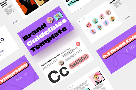 Choo | Brand Guidelines Template, a Presentation Template by CreativeSoup.io