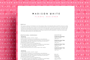 resume template ms word