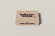 Mailer Box Mockup, a Packaging Mockup by graphicsecond (Thumbnail 5 of 6)
