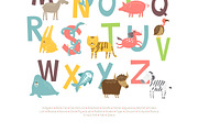 ZOO ENGLISH ALPHABET, an Animal Illustration by KVIO (Thumbnail 3 of 4)