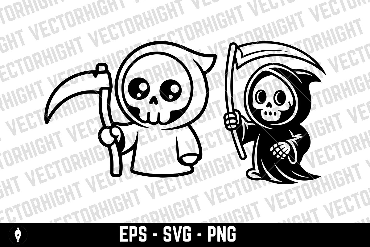 Character of the Grim Reaper, a Person Illustration by Vectorhight (Photo 3 of 3)