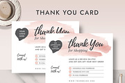 Thank You Order Card TC001, a Card Template by Draca Design Co (Thumbnail 1 of 3)