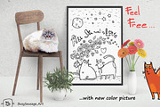 St.Valentine's Cats - 82 elements, an Animal Illustration by Zooza Art (Thumbnail 8 of 8)