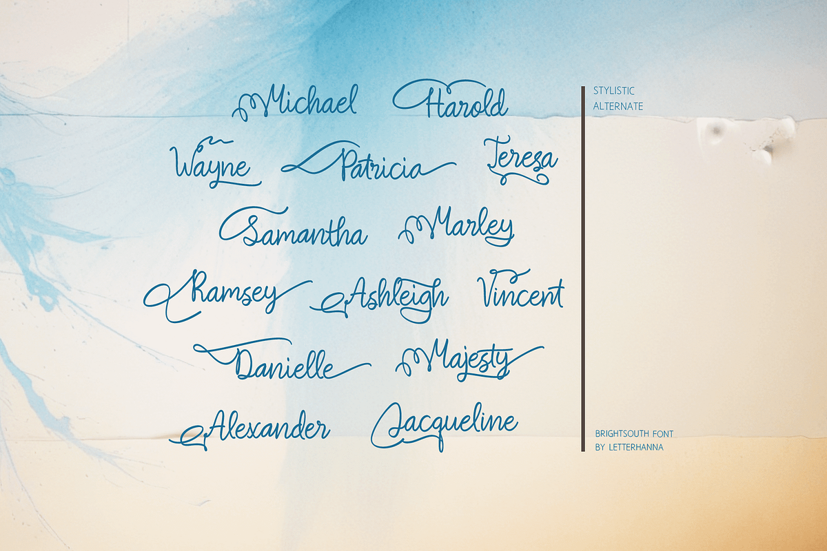 Brightsouth Font, a Handwritten Font by Letterhanna Studio (Photo 19 of 20)