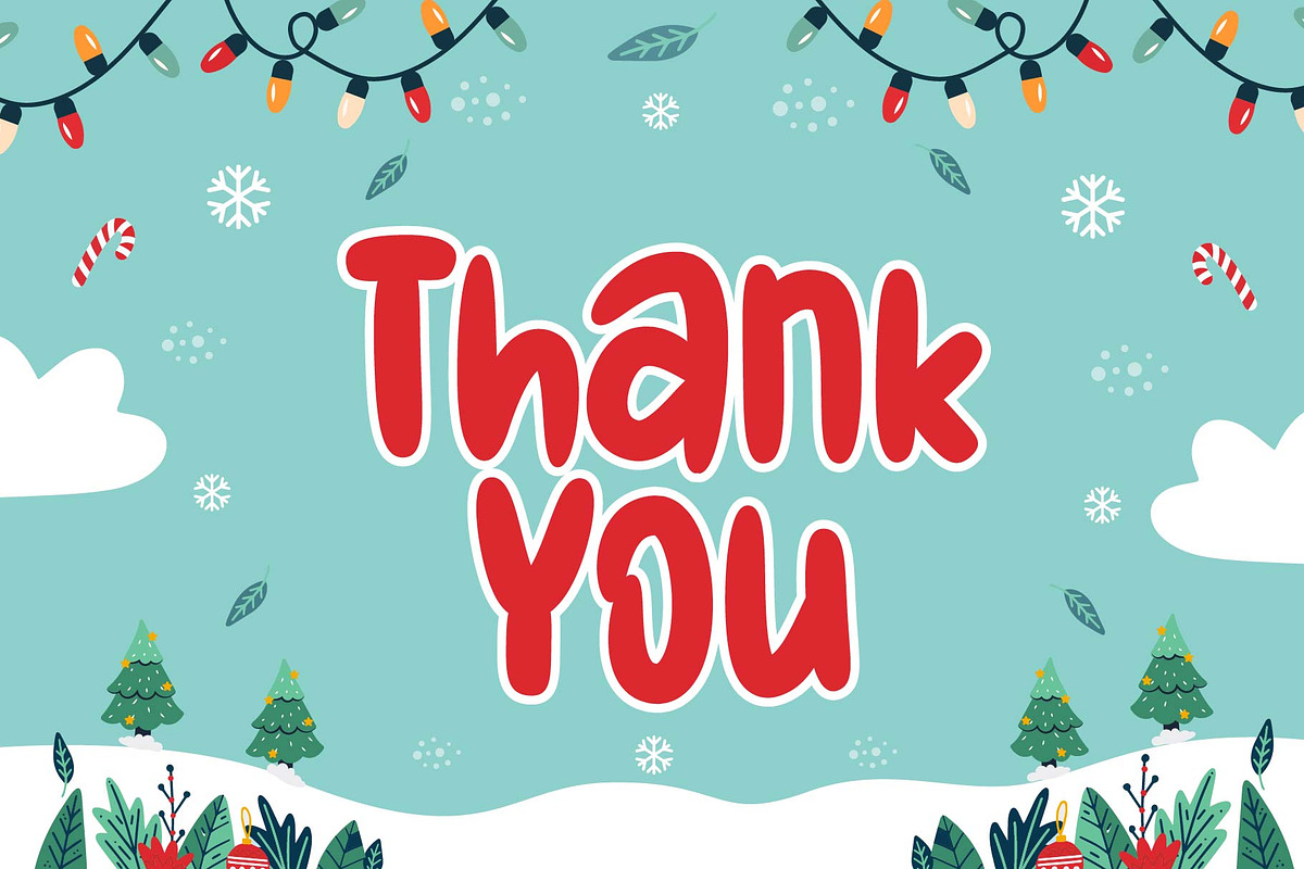 Christmas Holiday Font, a Handwritten Font by KengGraphic (Photo 11 of 11)