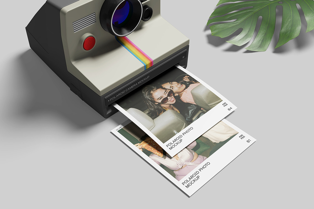 Polaroid Mockup For Branding, an Advertising Mockup by bimockup (Photo 2 of 6)