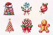 Christmas Candy Sublimation Clipart, an Illustration by CreationArt (Thumbnail 2 of 5)