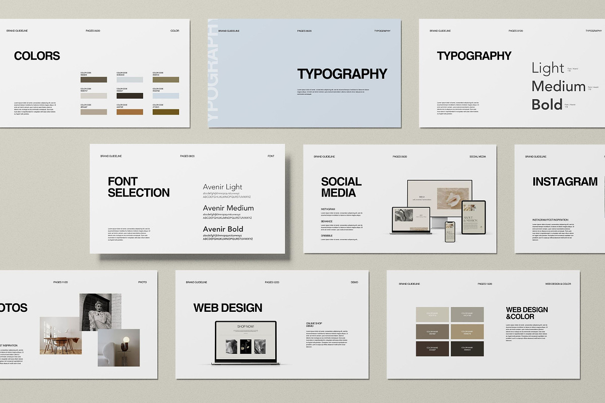 Work Brand Guideline Template, a Templates & Theme by Mia Branding Studio (Photo 5 of 7)