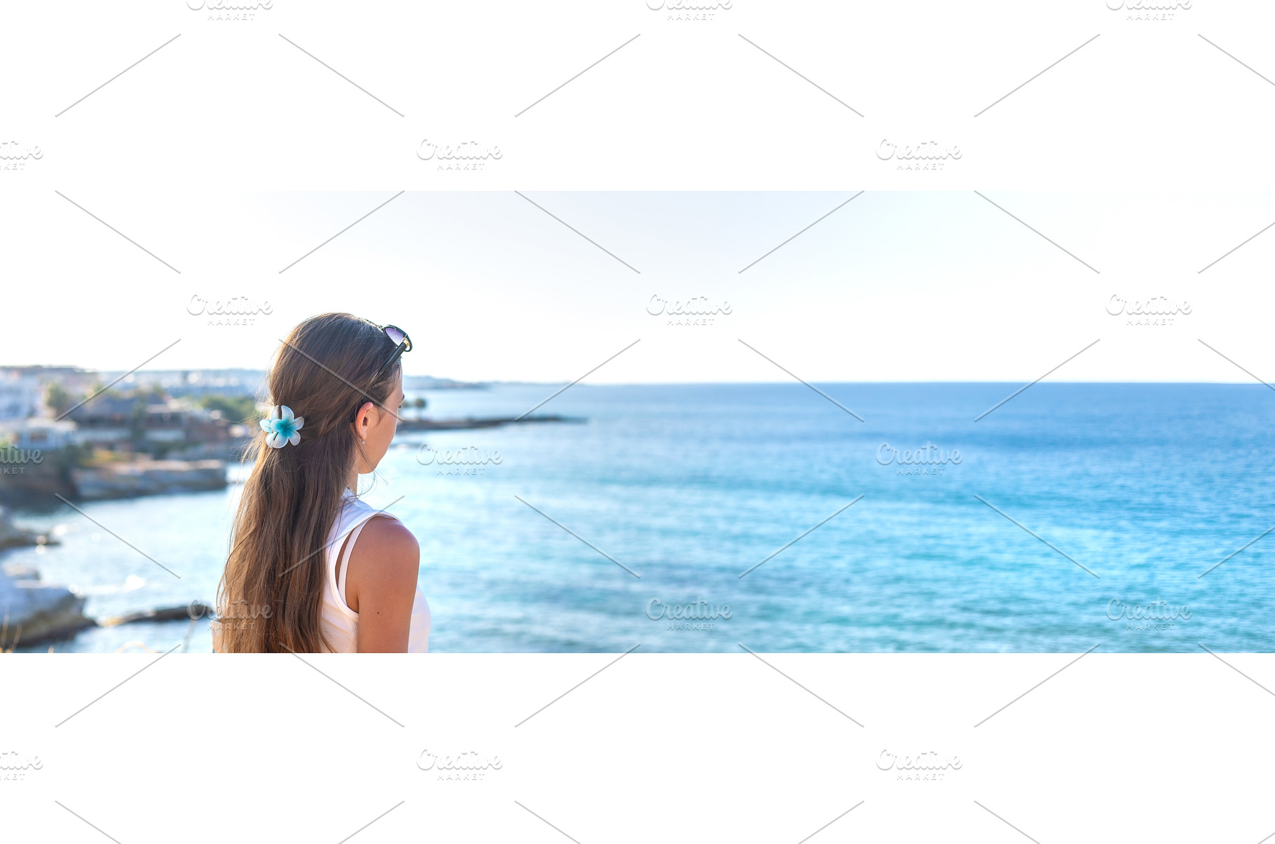 Woman looking at the sea. Selective, a Nature Photo by yanadjana