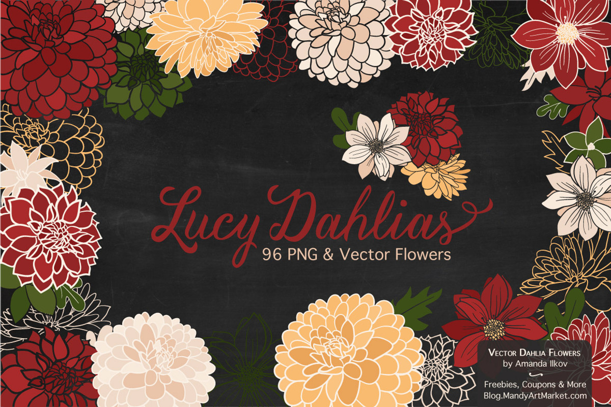 Christmas Floral Clipart, an Illustration by Amanda Ilkov (Photo 2 of 4)