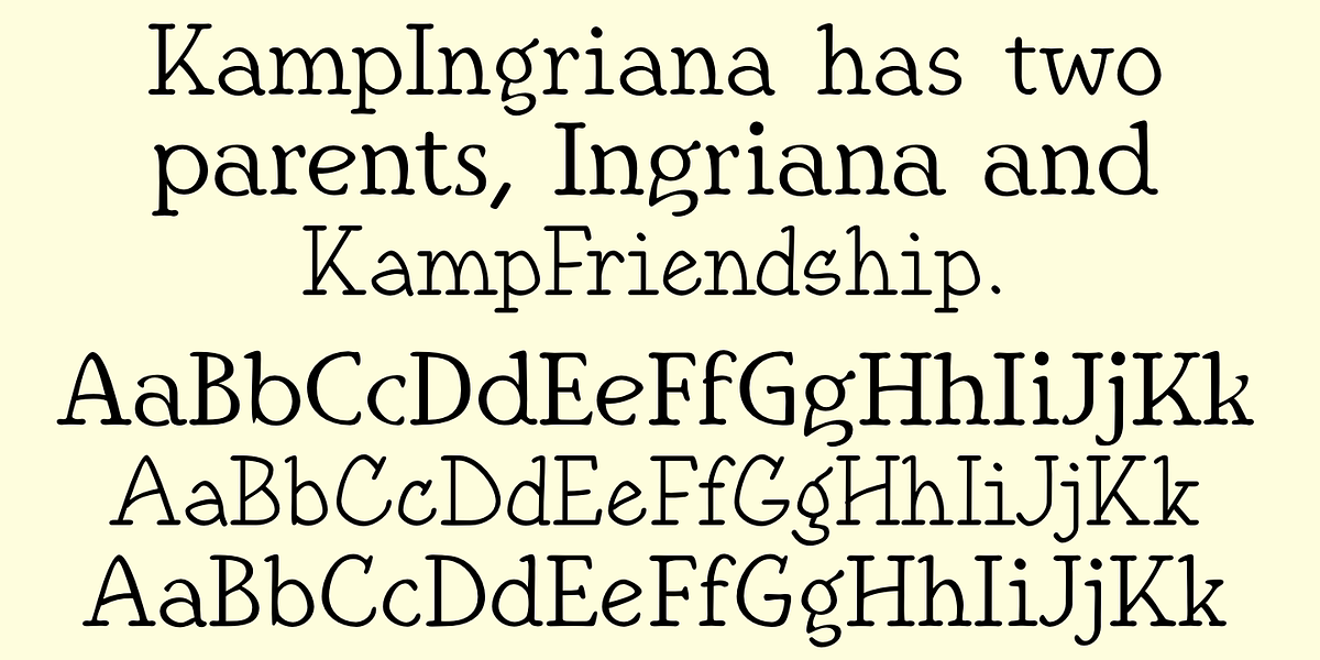 KampIngriana, a Handwritten Font by Ingrimayne Type (Photo 7 of 10)