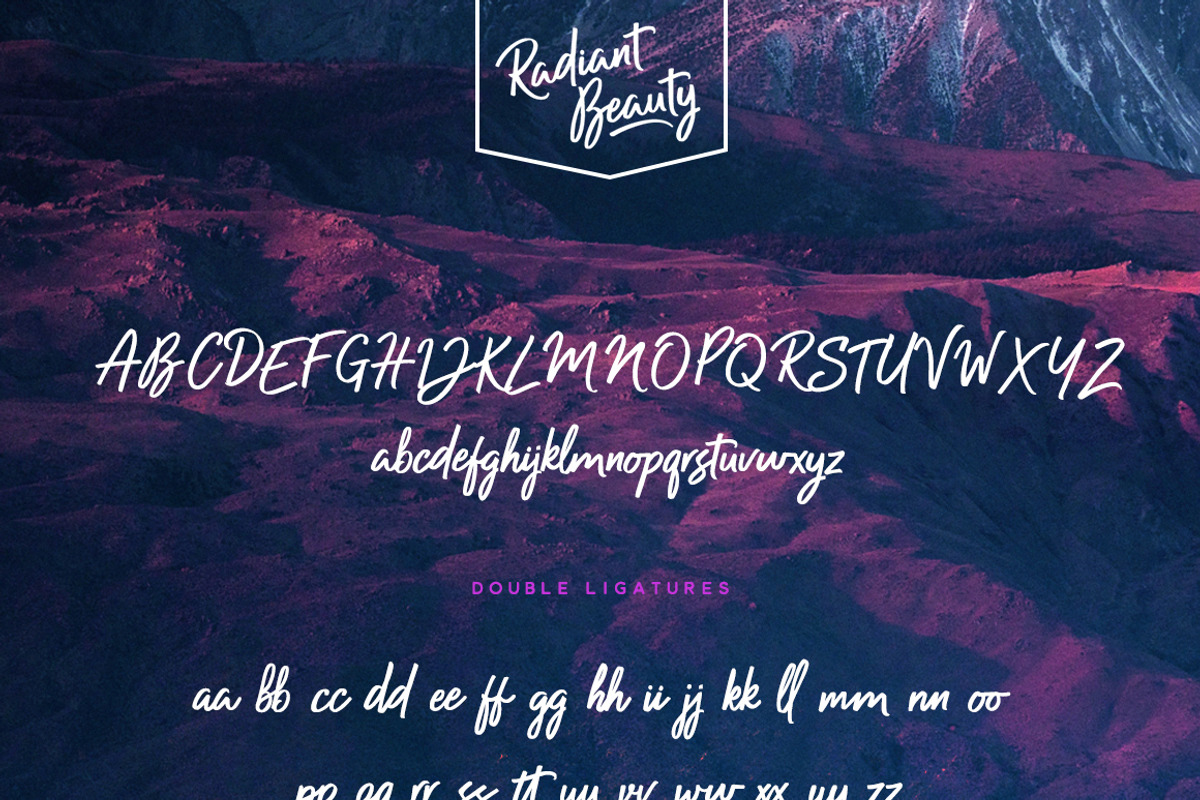 Radiant Beauty - Casual Brush Font, a Script Font by Ian Barnard (Photo 10 of 11)