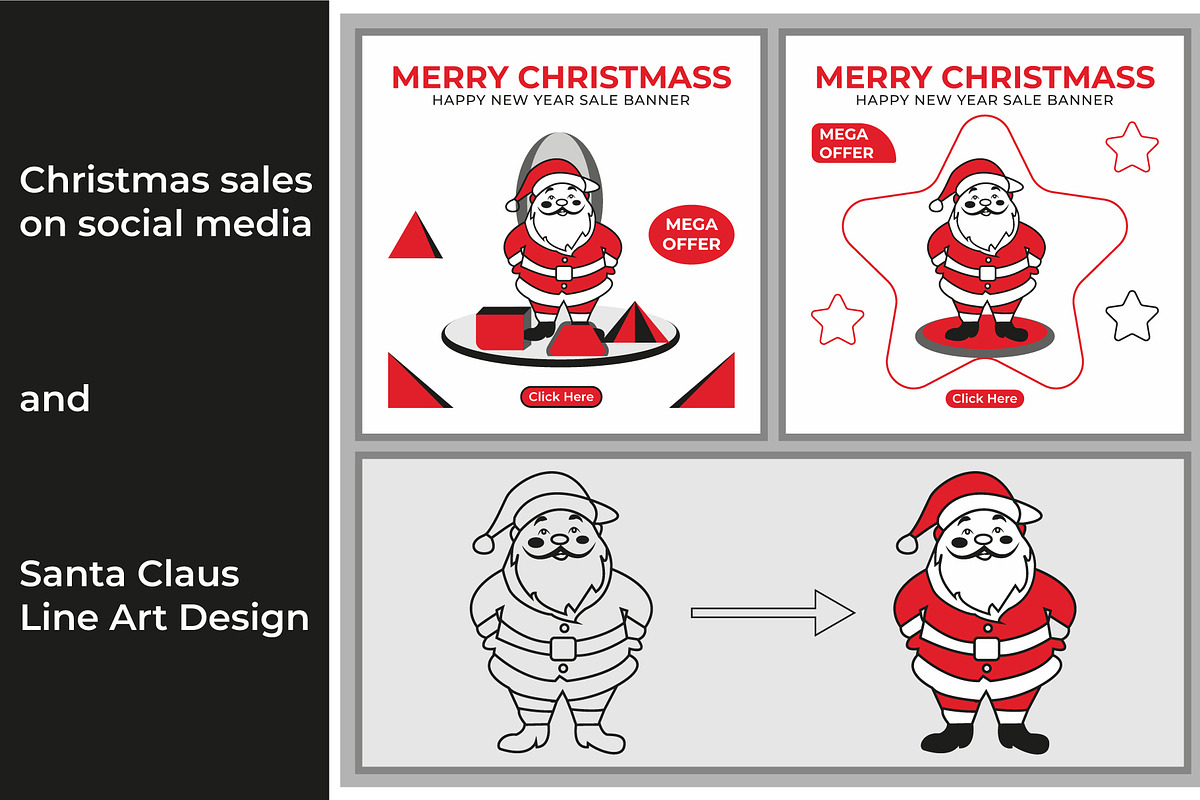 Christmas Sales Design, a Social Media Template by Lakhan1998 (Photo 4 of 4)