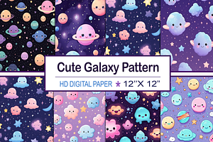 Cute Galaxy Pattern