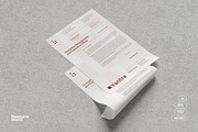Simple Modern Letterhead, a Stationery Template by Neermana (Thumbnail 1 of 4)