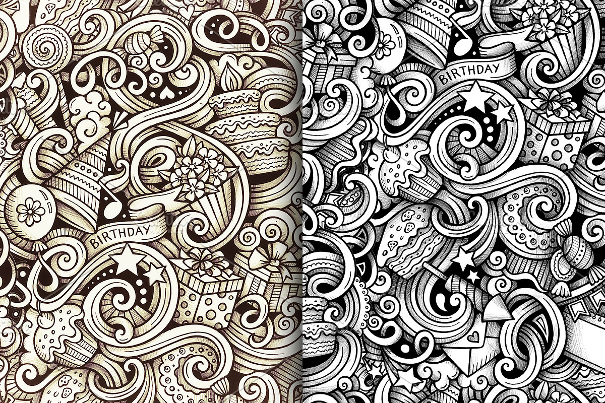 Holiday Graphics Patterns, a Pattern Graphic by BALABOLKA (Photo 3 of 6)