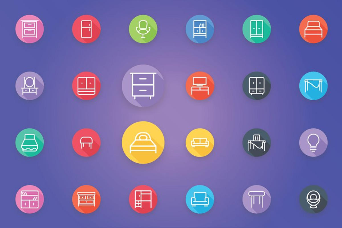 Home Appliances and Furniture Icons, an Outline Icon by FlatLineIcons (Photo 5 of 7)