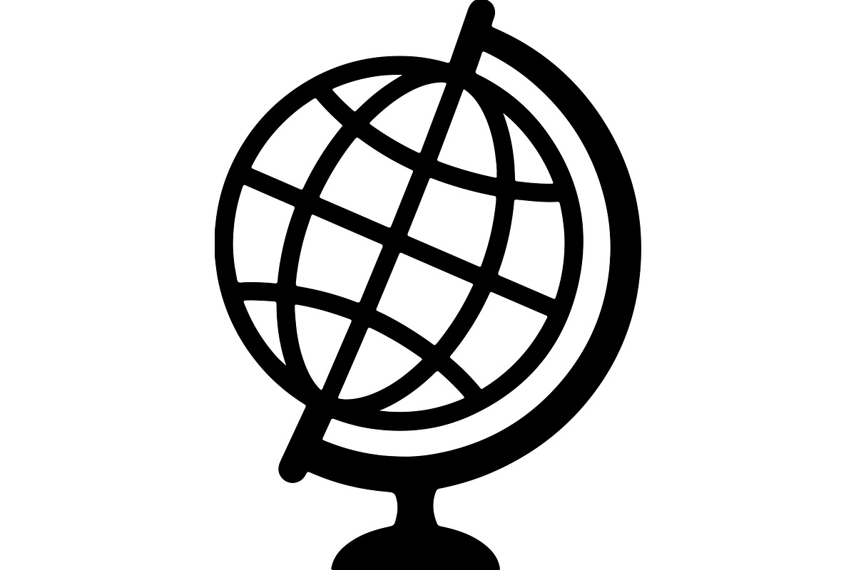 Globe & World Map Silhouette Bundle, a Technology Illustration by balal (Photo 8 of 13)