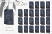 ONE LINE Tarot Deck - 3 colors, an Illustration by Evgenia Pichkur (Thumbnail 12 of 19)