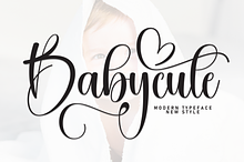 Babycute | Script Font