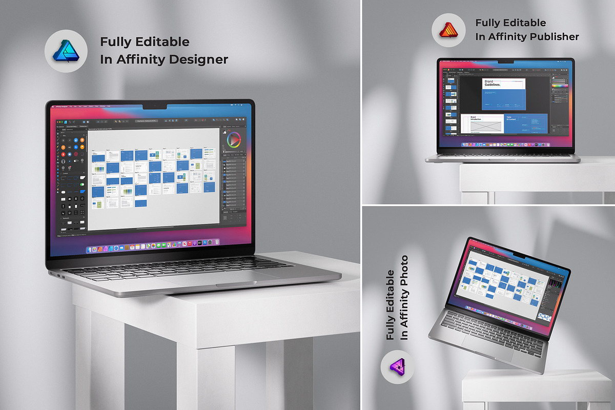 Brand Guidelines Template Landscape, a Brochure Template by DesignCrest (Photo 13 of 15)