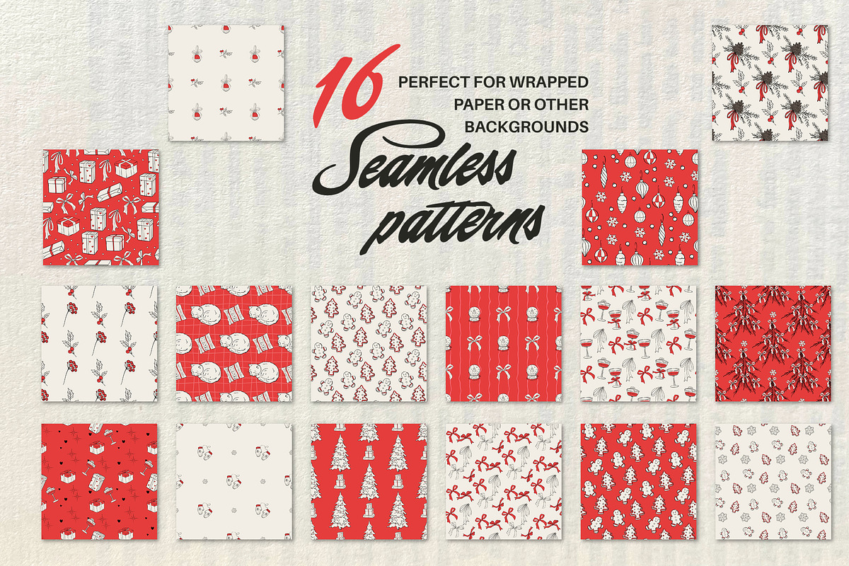 Hand-Drawn Christmas Collection, an Object Graphic by Iryna Danyliuk (Photo 10 of 14)