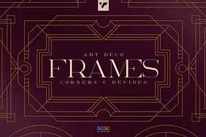 Art Deco Frames, Corners, Deviders