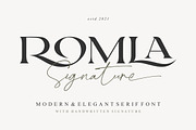 Romla - Elegant and Classy, a Serif Font by HansCo Studio (Thumbnail 1 of 13)