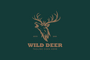 Powerful Roaring Deer Logo, a Branding & Logo Template by Signatoro (Thumbnail 2 of 2)