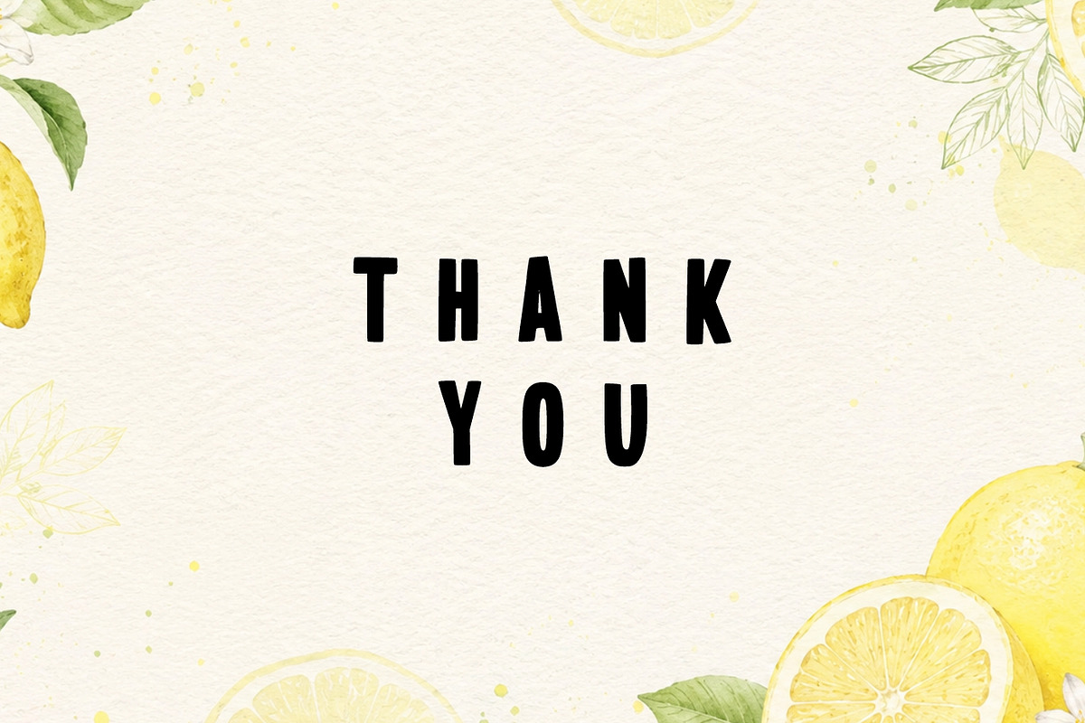 Fruits Lemon Font, a Handwritten Font by Fourteen Letter (Photo 5 of 5)