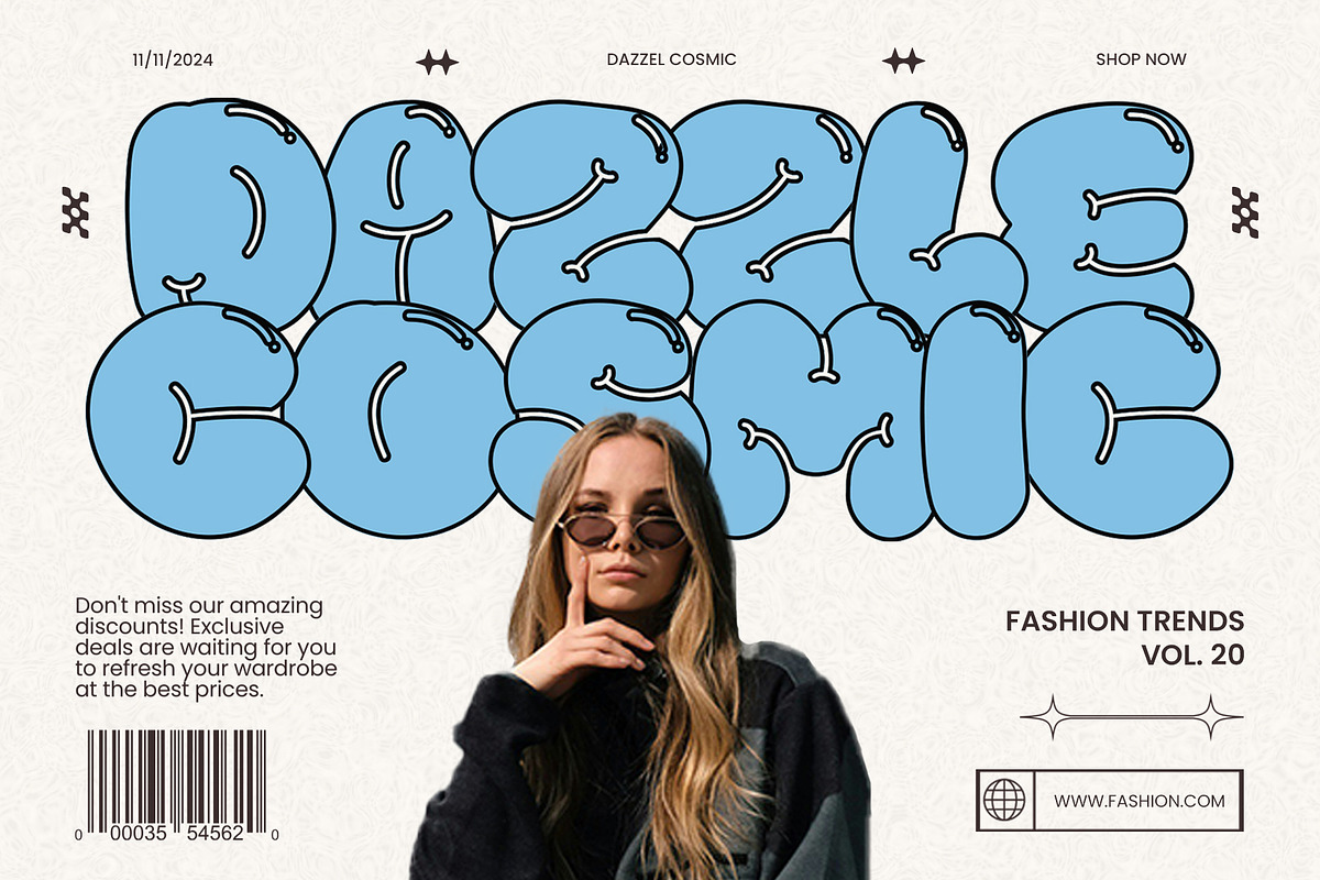 Bubbly Puffy - Bubble Font Display