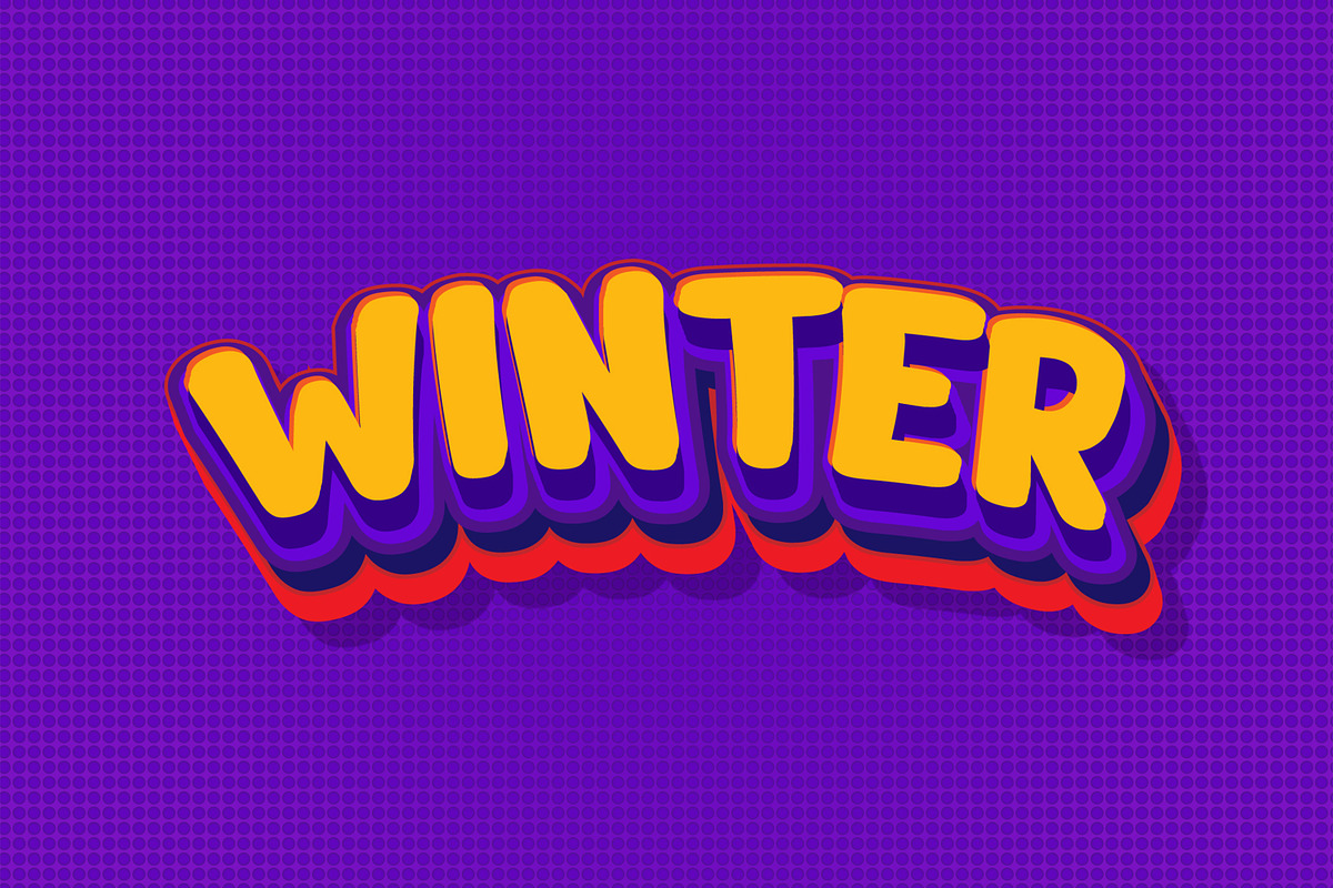 Winter Text Effect Design, a Layer Style Add-On by ContestDesign (Photo 2 of 3)