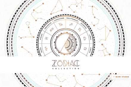 Zodiac Collection, a Decorative Illustration by Wumi Studio
