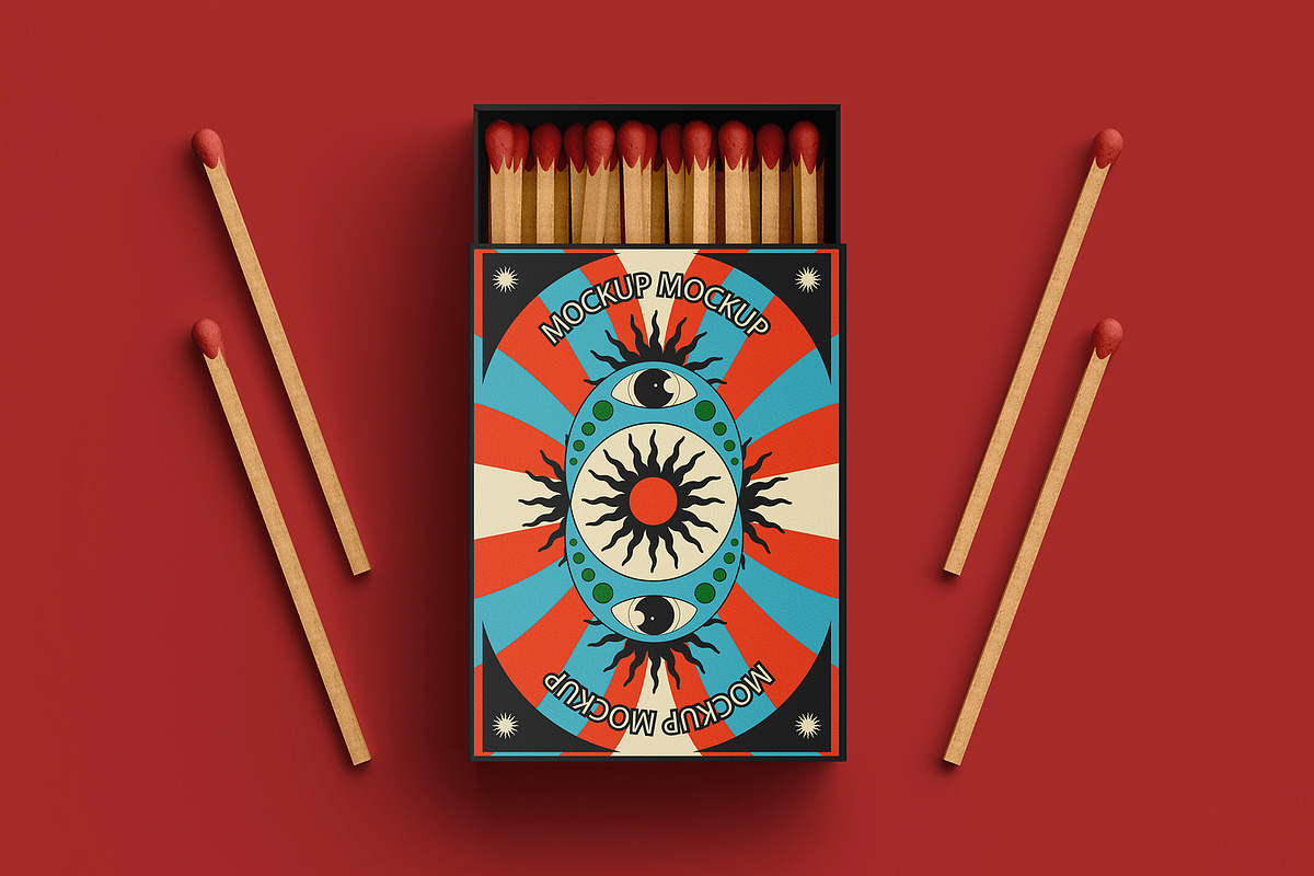 Match Box Mockup Set, a Packaging Mockup by ForgeDesign (Photo 8 of 10)